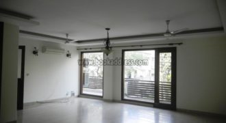 Defence Colony Semi Furnished 3 BHK Flat/Apartment for Rent/Lease
